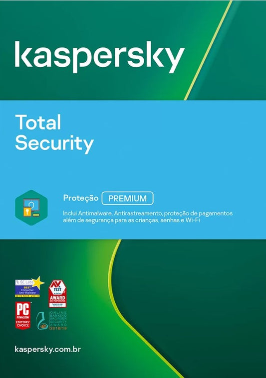 Kaspersky Total Security 1 dispositivo 1 ano ESD- Digital para Download